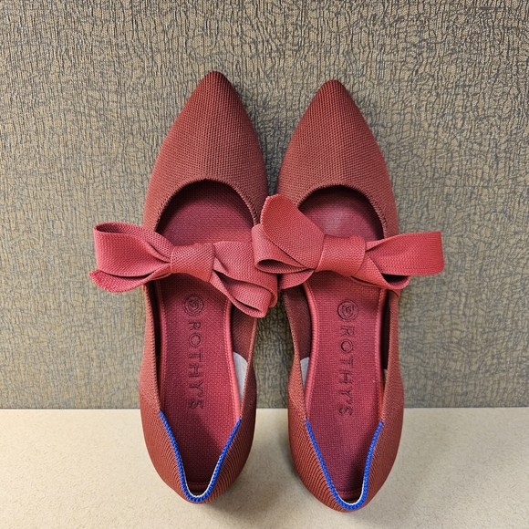 Rothy's Shoes - Rothy's Women's Red Flats with Bow